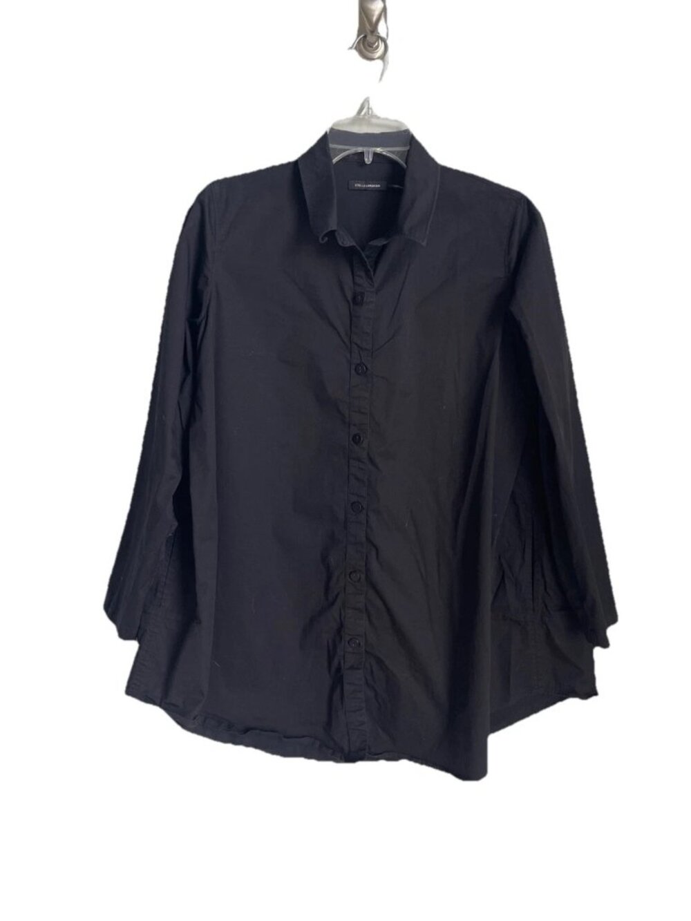 Stella Carakasi Black Organic Cotton Prime Time Tunic Women's Oversized